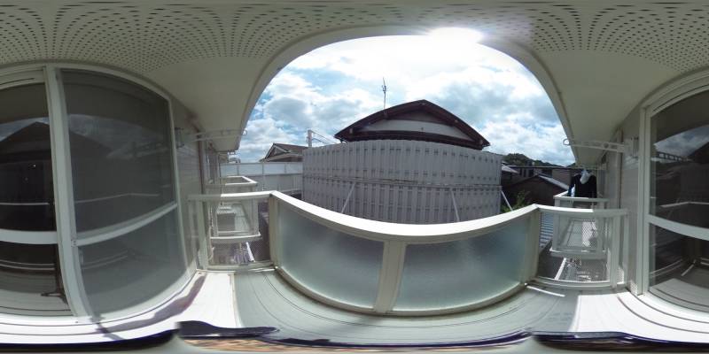 パノラマ画像バルコニー