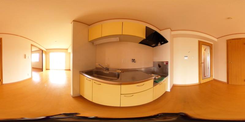 パノラマ画像キッチン