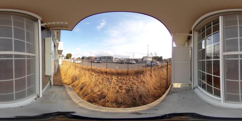 パノラマ画像庭