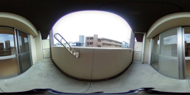 パノラマ画像バルコニー