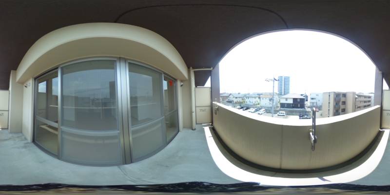 パノラマ画像バルコニー