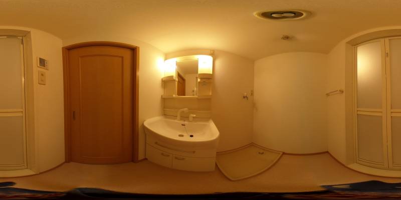 パノラマ画像洗面所