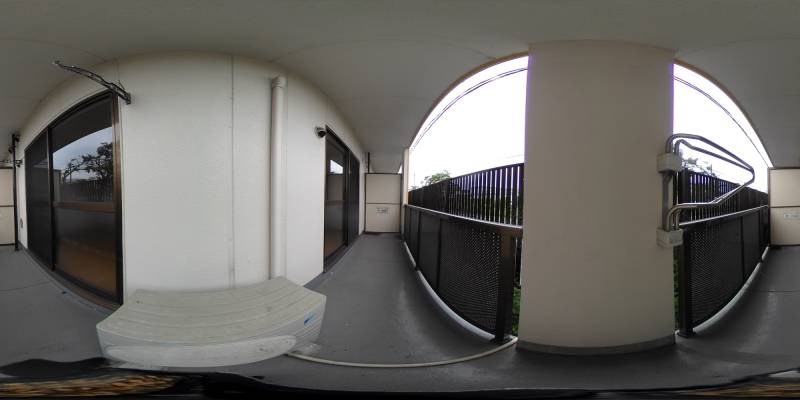 パノラマ画像バルコニー