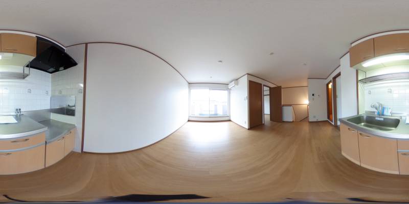 パノラマ画像キッチン