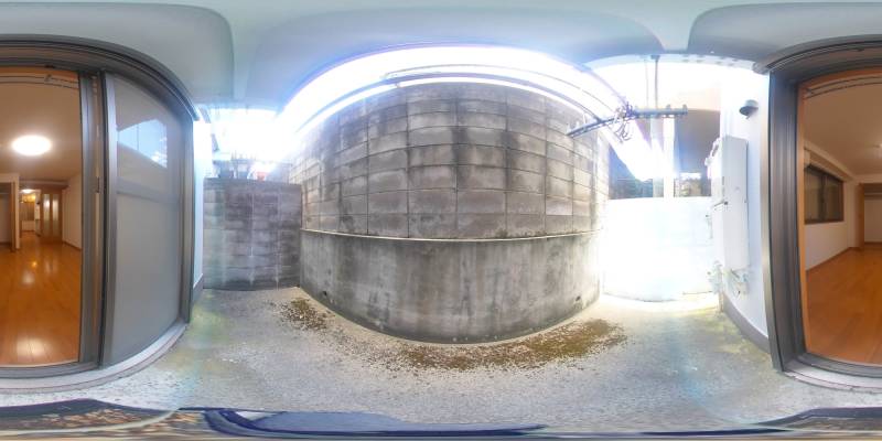 パノラマ画像バルコニー