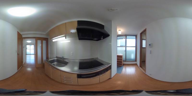 パノラマ画像キッチン