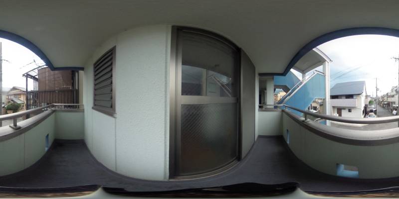 パノラマ画像バルコニー