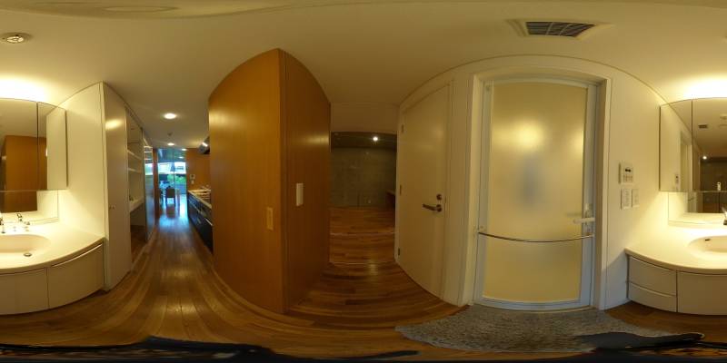 パノラマ画像洗面所