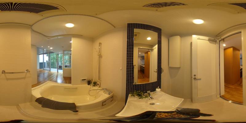 パノラマ画像バスルーム