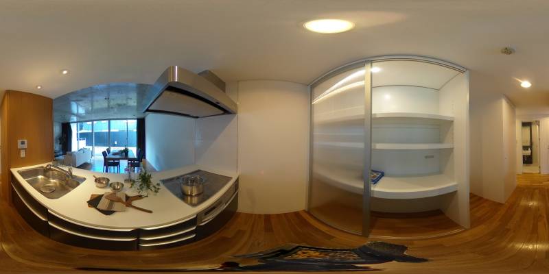 パノラマ画像キッチン