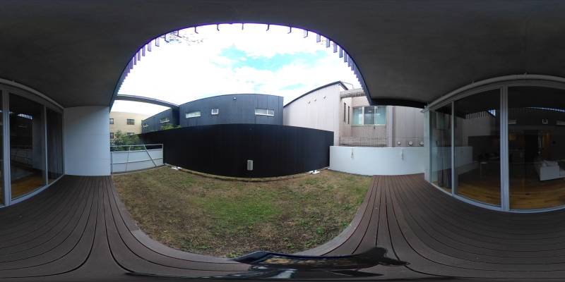 パノラマ画像バルコニー