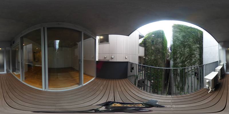 パノラマ画像バルコニー