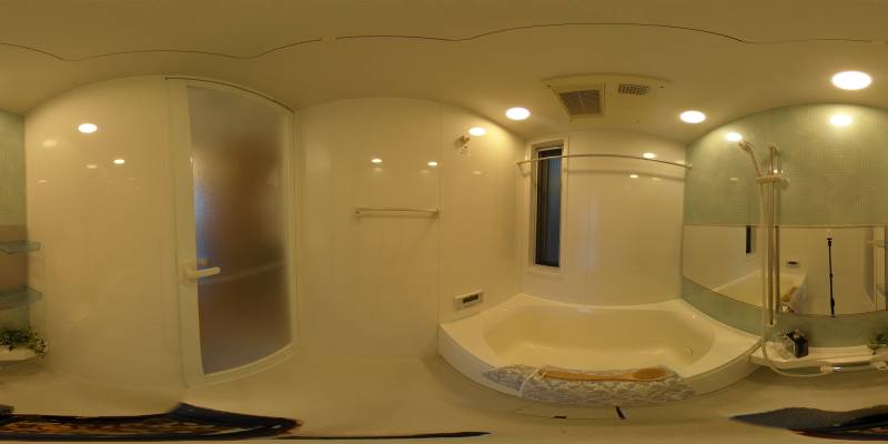 パノラマ画像バスルーム