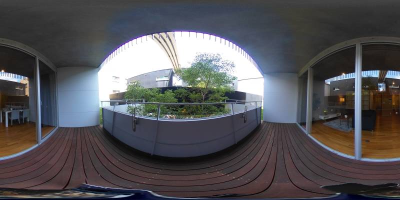 パノラマ画像バルコニー