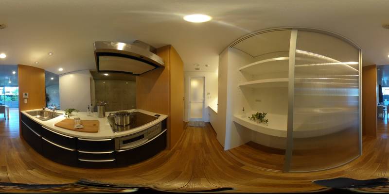 パノラマ画像キッチン