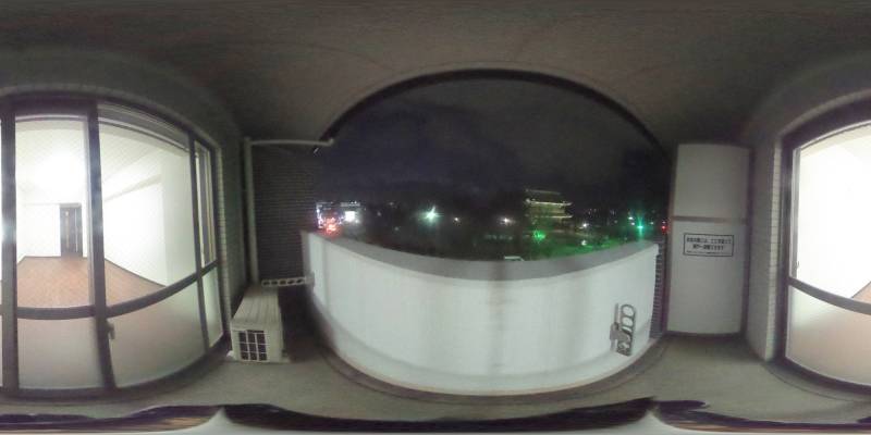 パノラマ画像バルコニー