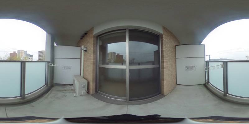 パノラマ画像バルコニー