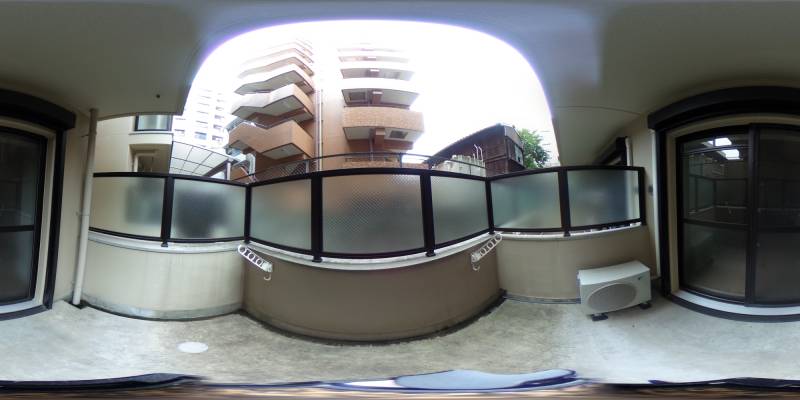 パノラマ画像バルコニー