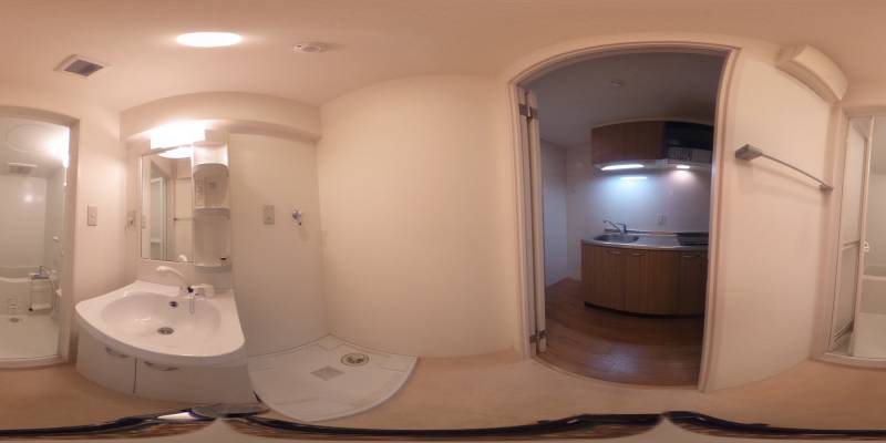 パノラマ画像洗面所