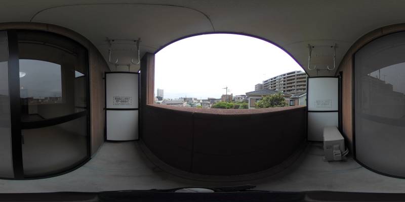 パノラマ画像バルコニー