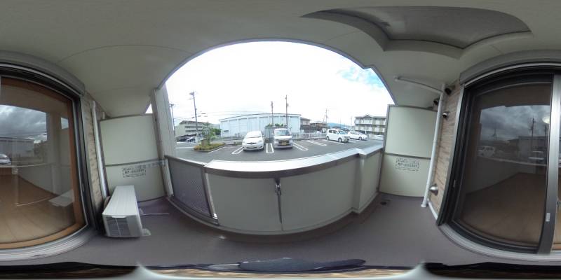 パノラマ画像バルコニー