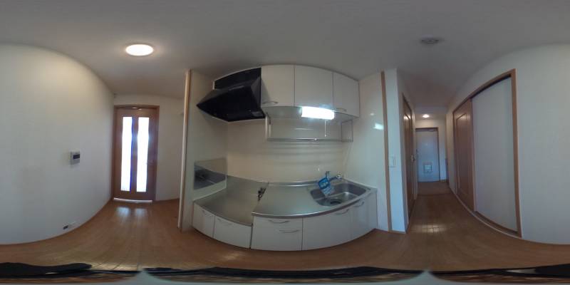 パノラマ画像キッチン