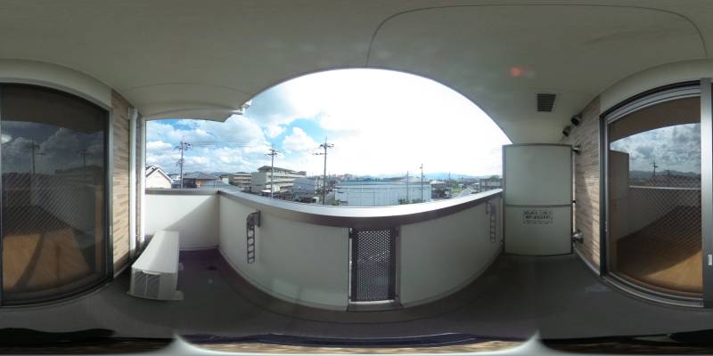 パノラマ画像バルコニー
