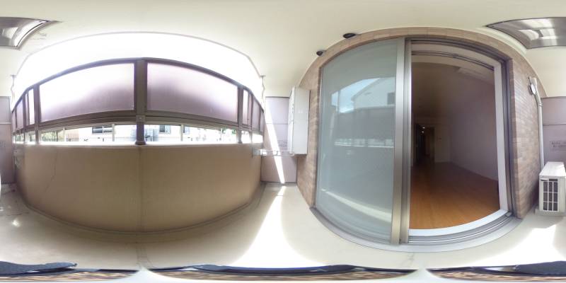 パノラマ画像バルコニー