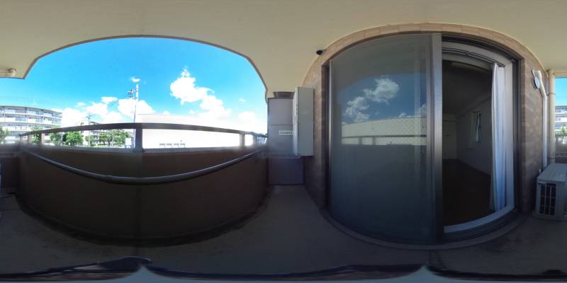 パノラマ画像バルコニー