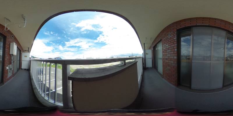 パノラマ画像バルコニー