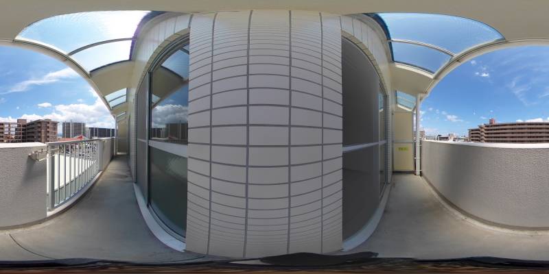 パノラマ画像バルコニー