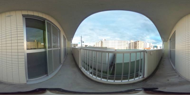 パノラマ画像バルコニー