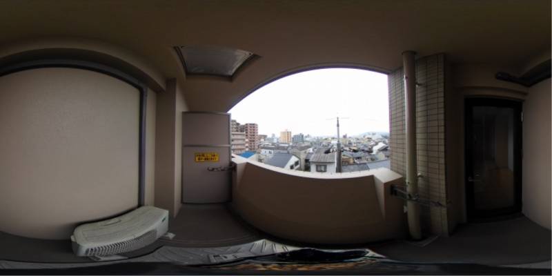 パノラマ画像バルコニー