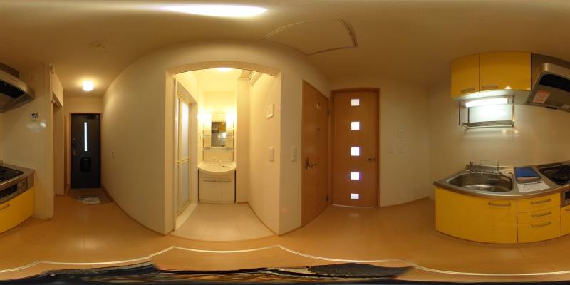 パノラマ画像キッチン