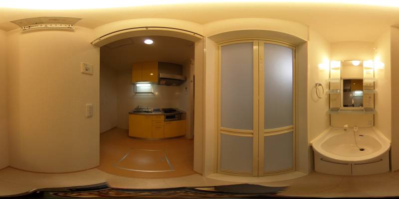 パノラマ画像洗面所