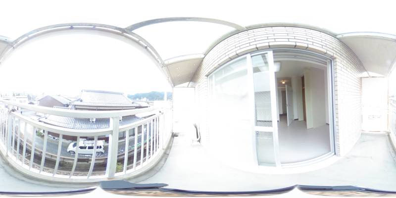 パノラマ画像バルコニー