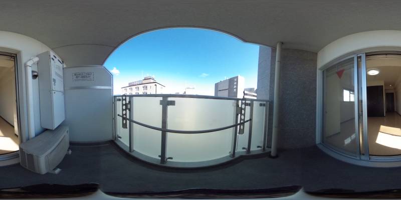 パノラマ画像バルコニー