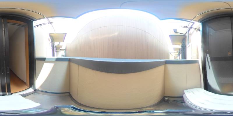 パノラマ画像バルコニー