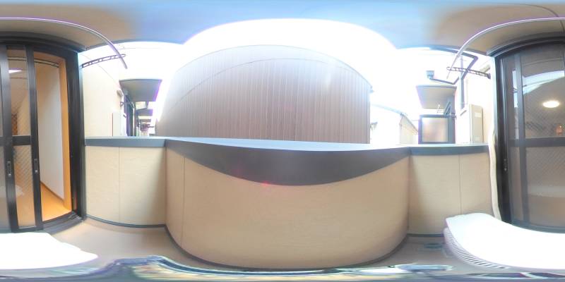 パノラマ画像バルコニー