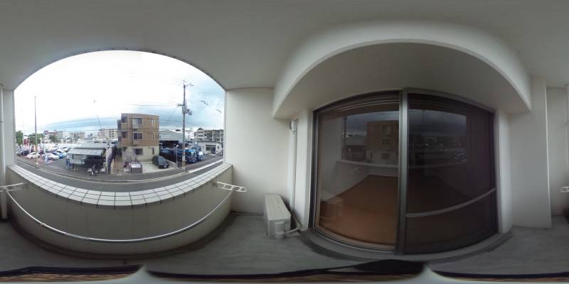 パノラマ画像バルコニー