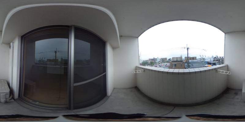 パノラマ画像バルコニー