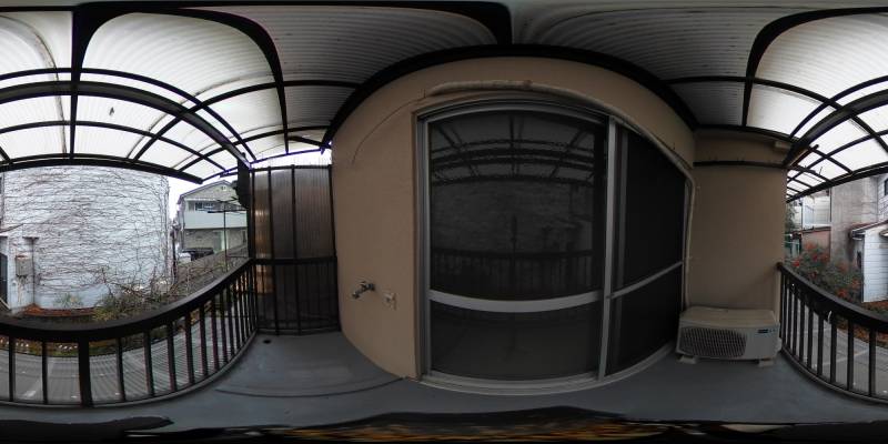 パノラマ画像バルコニー