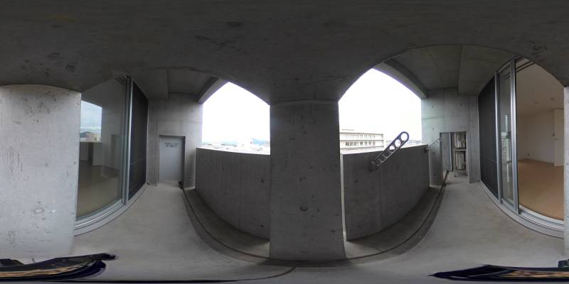 パノラマ画像バルコニー