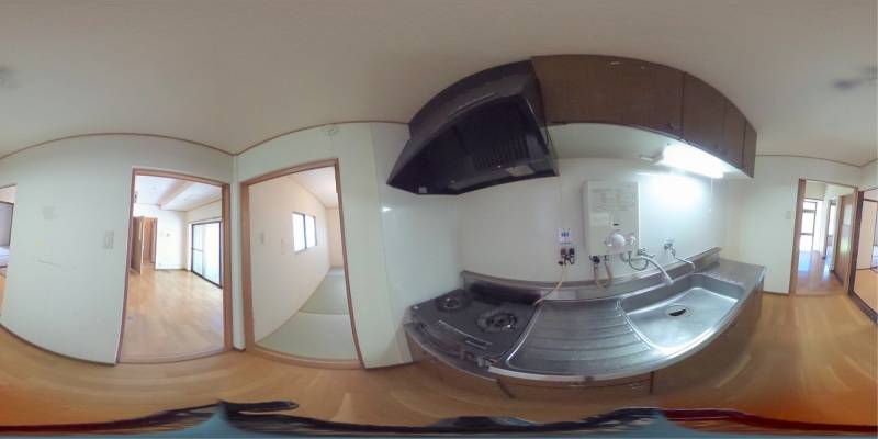 パノラマ画像キッチン