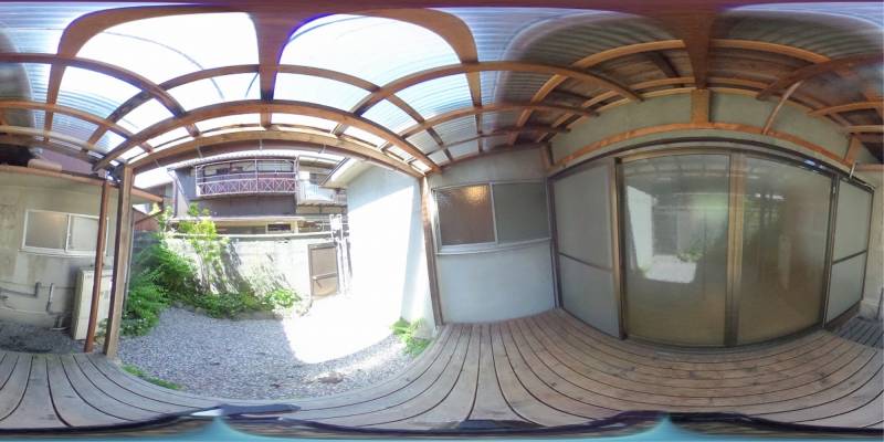 パノラマ画像庭