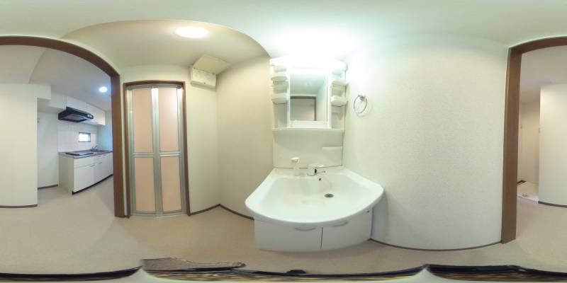 パノラマ画像洗面所