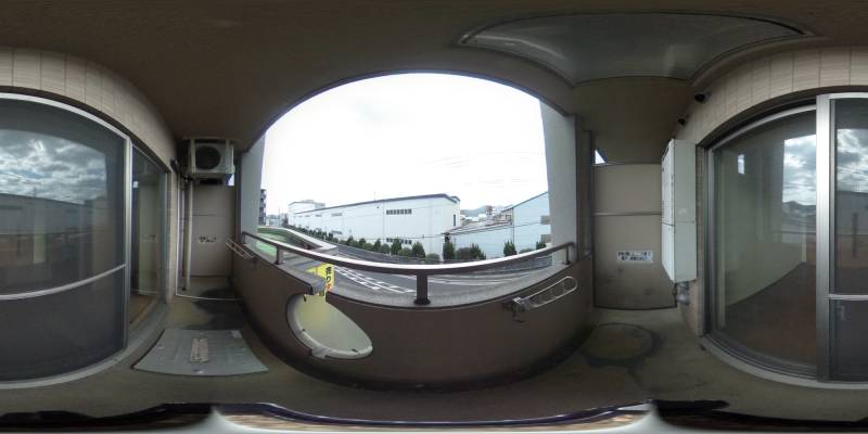 パノラマ画像バルコニー