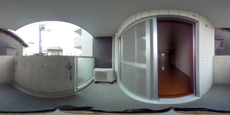 パノラマ画像バルコニー