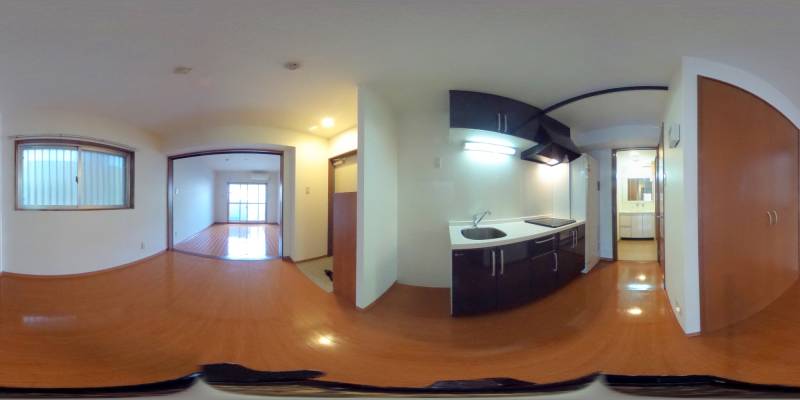 パノラマ画像キッチン