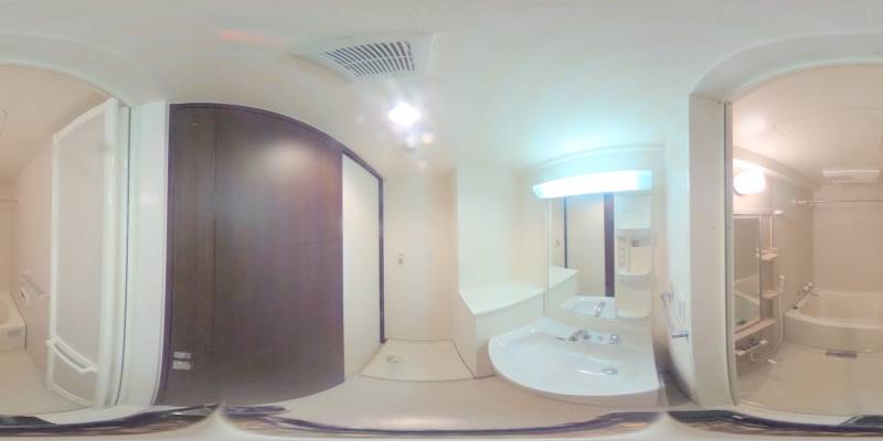 パノラマ画像バスルーム